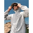 thumbnail image 7 of NORTHYARD Men's Rain Jacket with Hood lightweight Waterproof Raincoat Hiking Outdoor Camping Windbreaker With Zipper Pockets Lightgrey 2XL, 7 of 7
