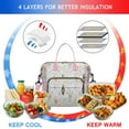 thumbnail image 5 of Winter Bear Print Insulated Lunch Box – Large Leakproof Cooler Tote with Cute Polar Bear Design, Foldable and Portable for Outdoor or Office, 5 of 5