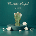 thumbnail image 2 of Natural Green Fluorite Crystal Angel, 2" Guardian Angel, Reiki, Chakra, Pocket Crystal, Protection, Healing Chakra, Home Decor, Gift For Mother, 2 of 7
