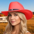 thumbnail image 1 of Western Style Cowboy Hat With Star Unisex Riding Accessory For Casual Home Leisure That Fits And Classic Western Charm, 1 of 3