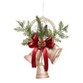 thumbnail image 3 of Lssam Christmas Bells, 13.7" Large Vintage Metal Bell Ornament - Rustic Gold Holiday Decor for Outdoor Tree, Wreath, Front Door & Indoor Hanging Decorations, 3 of 3