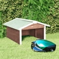 thumbnail image 5 of vidaXL Lawnmower Shed Automower Cover Patio Robot Mower Shelter Solid Firwood, 5 of 34