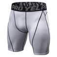 thumbnail image 4 of Gyexs Mens Gym Shorts - Men's Athletic Shorts, Elastic Waist Lightweight Casual Summer 7 Inch Inseam White, Size S, 4 of 4