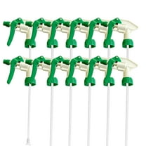 CarCarez Heavy Duty Trigger Sprayer Replacement for 32 oz Spray Bottles, Green, 12 Pack