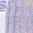thumbnail image 4 of NWOKYZGH Table Runners Iridescent Glitzy Sequin Table Runner Sparkling Decorative Giltter Glam Table Cloth for Mermaid Party Christmas Baby Shower Wedding Birthday 11X72 inch, 4 of 6