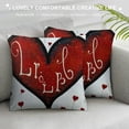thumbnail image 3 of Qinduosi Valentines Day Pillow Covers Love Heart Valentines Day Decor Throw Pillows Decorative Cushion Cases Inch for Sofa Couch Valentine Decorations, 3 of 5
