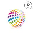 thumbnail image 2 of Intex Ballon de Plage Géant Coloré à Pois Gonflable Brillant (12 Pack), 2 of 6