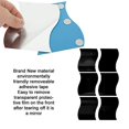 thumbnail image 3 of Acrylic 6 Pieces Of Wave Combination Mirror Stereo Wall Sticker Silver 12*10, 3 of 5