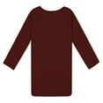 thumbnail image 4 of Timegard Vêtements de Nuit pour Femmes Grande Taille Col Rond Manches Longues Tenue d'Intérieur Confortable Pyjama Décontracté Robe de Maison, 4 of 7