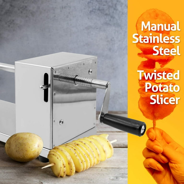 Tornado Potato Chips Spiral Cutter Manual Stainless Steel Potato Chips Slicer Spiral Twister Vegetable Cutter French Fry