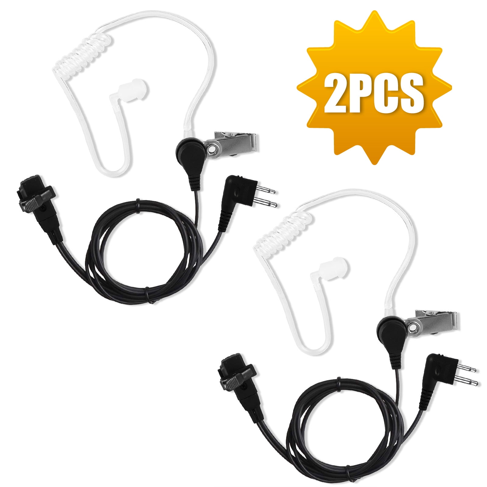 Walkie Talkie Earpiece, EEEkit Noise Canceling Headset 2 Pin Acoustic