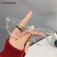 thumbnail image 1 of Fashion Transparent Anti-UV Blue Rays Glasses Big Frame Round Leopard Eyeglasses Computer Goggles Women transparent, 1 of 6