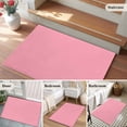 thumbnail image 6 of Pink Area Rugs 2x3 for Living Room, Farmhouse Solid Pink Color Modern Art Non Slip Washable Rug Runner, Low Pile Indoor Floor Carpet Mat Bathroom Rugs for Bedroom, Kids Room, 6 of 9