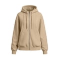 thumbnail image 4 of Perfectbot Women's Zip Up Hoodie Long Sleeve Fall Winter Sweatshirt Jacket with Pockets Casual Outerwear, 4 of 9