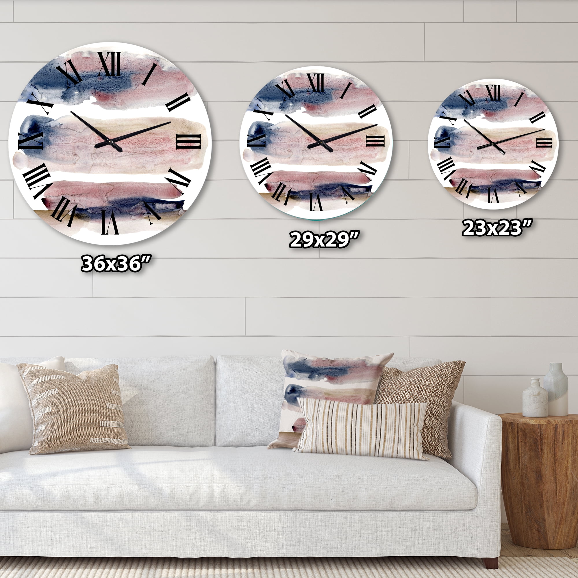 Designart 1 in Modern,Contemporary Wall Clock