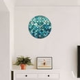 thumbnail image 4 of Round Wall Clock,Fish Scales In Shades Of Blue And Green,Silent Non-Ticking Wall Clock Decor for Home Office Kitchen Living Room Bedroom(10inch), 4 of 4