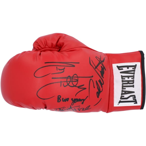 Rocky Cast Autographed Boxing Glove with 4 Signatures