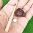 thumbnail image 3 of Mini Guante de Béisbol y Juguete de Pelota Zulema Adornos de Baño en Miniatura Casa de muñecas en miniatura de béisbol, 3 of 8