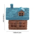 thumbnail image 3 of YIKA Christmas Decoration Creatives Luminous Mushrooms House Cabin Micros Landscapes Doll House Decoration Desktop Small Ornaments Christmas Ornaments Blue, 3 of 6