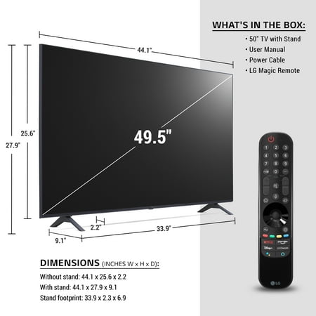 LG - 43” Class UP8000 Series LED 4K UHD Smart webOS TV
