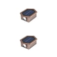 thumbnail image 1 of Toystoory Lámpara de pared LED solar impermeable para exteriores - Fácil instalación Luz fría y cálida de larga duración Diseño HexágonoBronce Hexágono 2Conjunto, 1 of 6