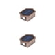 thumbnail image 3 of Advancent Lámpara de pared LED para exteriores con energía solar - Instalación fácil a prueba de agua Luz de luz fría y cálida respetuosa HexágonoBronce Hexágono 2Conjunto, 3 of 6