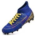 thumbnail image 2 of Botas de fútbol profesionales para hombre, zapatos de fútbol con pinchos largos, transpirables, hasta el tobillo, ultraligeros, envío directo, 2 of 4