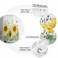 thumbnail image 5 of Shower Curtain, Watercolor Sunflower Butterfly Greenery Waterproof Shower Curtain Set with Hooks for Bathroom Showers,Stalls and Bathtubs,36x72In Bloom Floral, 5 of 7