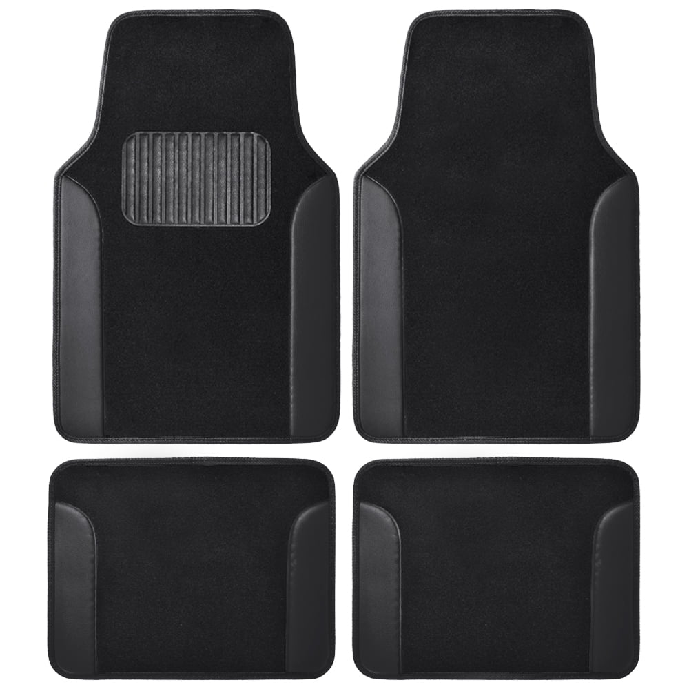 BDK MT202 Fresh Carpet Floor Mats for Car Sedan SUV TruckTwo Tone
