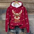 thumbnail image 6 of Futezty Women Christmas Sweatshirt Xmas Fleece Warm Vacation Tunic Sweater Shirt Graphic Pullover Top, 6 of 6