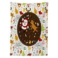 thumbnail image 3 of Ambesonne Christmas Tablecloth Rectangular Table Cover, Dancing Santa Deer, 60"x90", Multicolor, 3 of 4