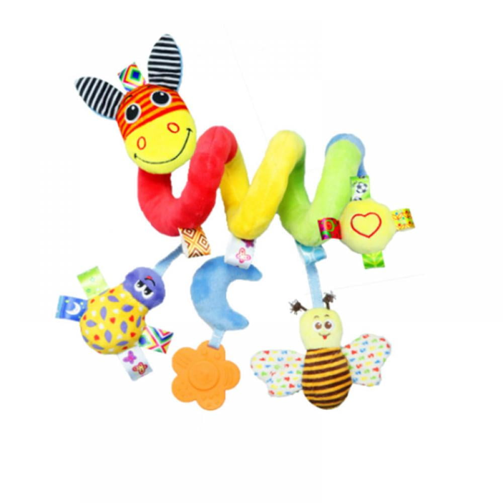 Newborn Infant Baby Spiral Activity Hanging Toys Kids Car Seat Toy