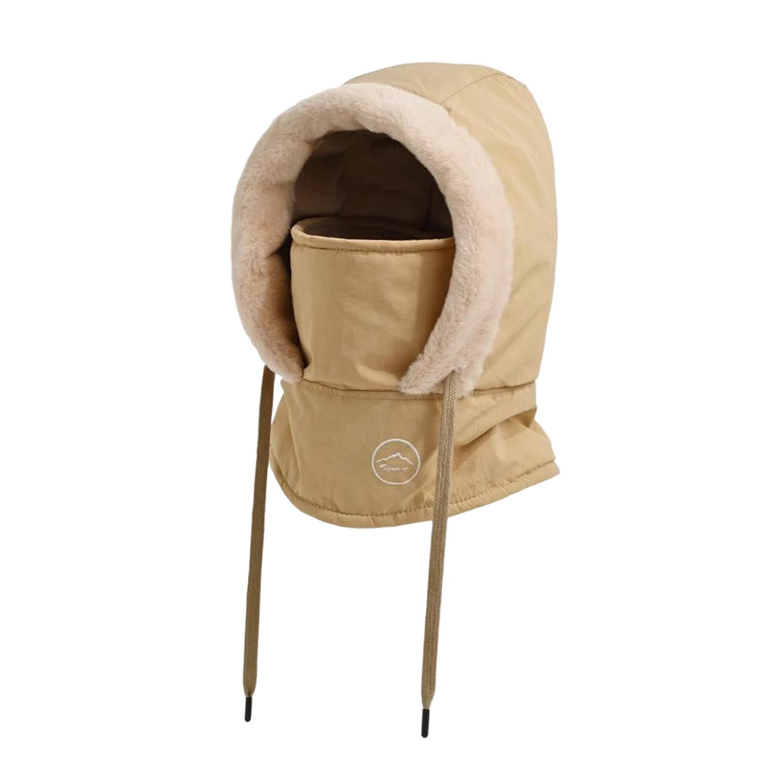 Hood Ski Mask Cycling Neck Warmer Face Cover Polyester Thick Warm for Kids Winter Outdoor Sports Activities