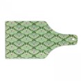 thumbnail image 1 of Shabby Flora Cutting Board, Victorian Style Baroque Florals Rococo Inspired Flourish Design Art, Decorative Tempered Glass Cutting and Serving Board, Wine Bottle Shape, Green Mint, by Ambesonne, 1 of 1