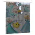 thumbnail image 1 of Cortina de ducha Rosalina, hermoso juego de cortinas de ducha con dibujos animados para niños, niñas, dormitorios universitarios, baño, accesorios de decoración de bañera a prueba de agua con 12, 1 of 1