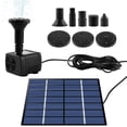 thumbnail image 3 of Solar Fountain with 5 Nozzles Portable Solar Power Water Pump Panel Kit Multipurpose Solar Pond Pump Outdoor Solar Water Fountain Pump for Garden Small Pond Pool Fish Tank Bird Bath, 3 of 10