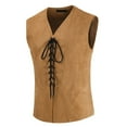 thumbnail image 2 of Mens Court Gentlemen Vest Jacket - Polyester, Single , Solid Color - Casual/Stage, 2 of 6