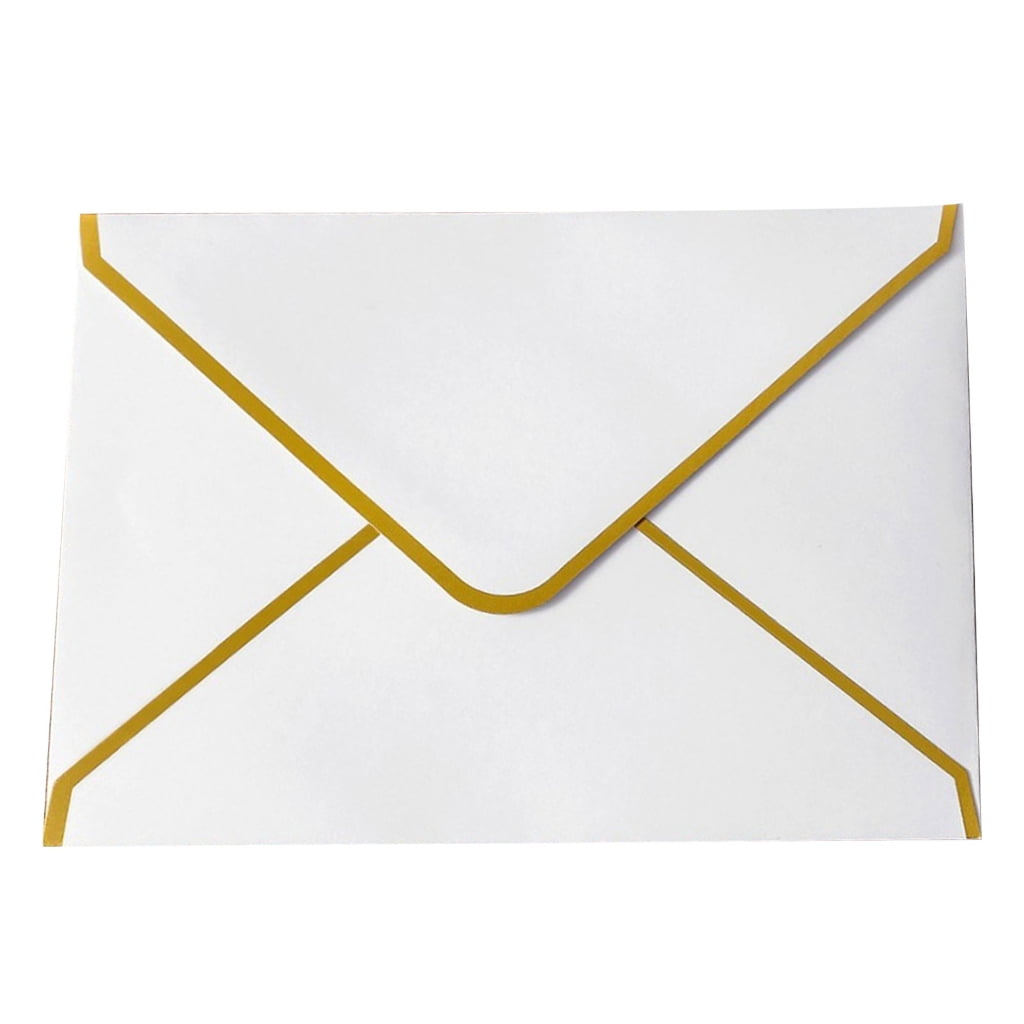 100pcs Lavishness A7 Mailing Envelopes for Formal Incidents 5x7 Foot Black Writing Materials