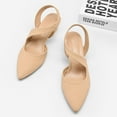 thumbnail image 2 of Bocca Women's Heel Pumps Nude 2 inch Slingback Dress Shoes 7M, 2 of 5
