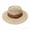 Coffee, variant on Unisex Openwork Flat Crown Sun Hat, UPF 50+ Wide Curved Brim Hat With Twisted Fabric Band for Vacation Outfits, European Travel & Garden Outdoor Wear Coffee One Size