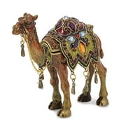 Jere Luxury Giftware Bejeweled AMIR Prince of the Desert Camel Pewter and Enamel Trinket Box and Matching Pendant Charm