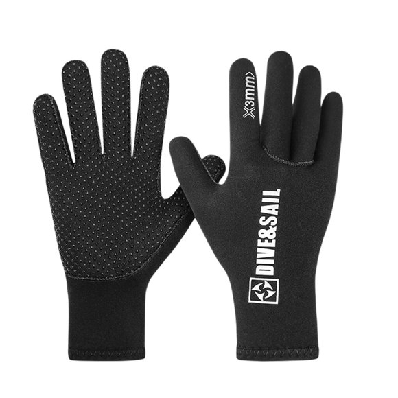 DIVE SAIL 3MM Swimming Warm Gloves Elastic Glove Flexible Hand Protection Water Sports Underwater Hunting Thermal Accessories L