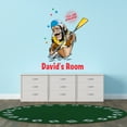 thumbnail image 3 of Personalized Name Animal Wall Decal Monkey in a Canoe Paddling Custom Name Bedroom Wall Decal for boys and girls Monkey You Are Amazing Themed Kids Room Décor - Size: 24 In x 30 In, 3 of 5