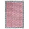 thumbnail image 2 of Casavani Indian Floor Mat Flat Weave Kilim Rug,Pink 7x7 feet, 2 of 6