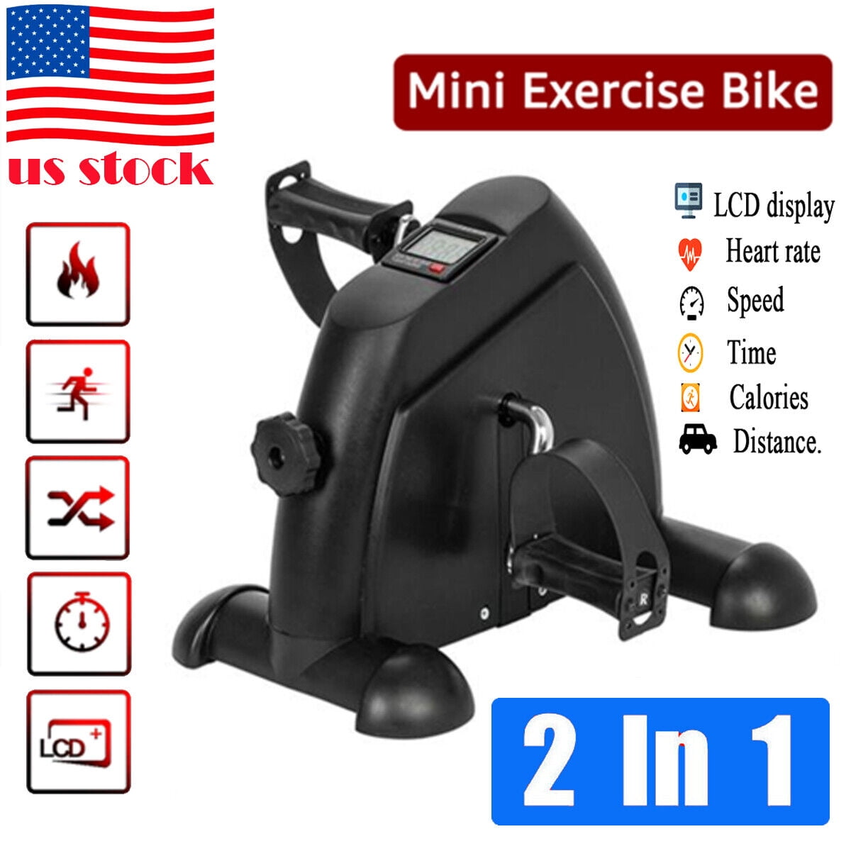 portable fitness pedal stationary under desk indoor exercise machine bike