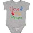 thumbnail image 3 of Inktastic Pepe Grandkids Handprints Boys or Girls Baby Bodysuit, 3 of 5