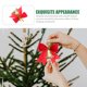 thumbnail image 5 of Decoraciones navideñas de 10 piezas colgantes de Navidad Bowknot Bell Pendiente de Navidad Ornamentos colgantes, 5 of 5