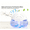 White, variant on Leaf Humidifier 1800ML Large Capacity Ultrasonic Cool Mist Humidifier with Green LED Color Changing Lights, Air Freshener,Black