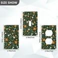 thumbnail image 7 of Yayeee Toggle Light Switch Wall Plate 1-Gang 4.5"x2.7" Home Decorative Outlet Cover, Orange Flowers, 7 of 7