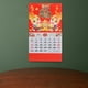 thumbnail image 2 of Calendario de estilo chino Delicado calendario de calendario mensual Calendario de pared para el hogar, 2 of 6